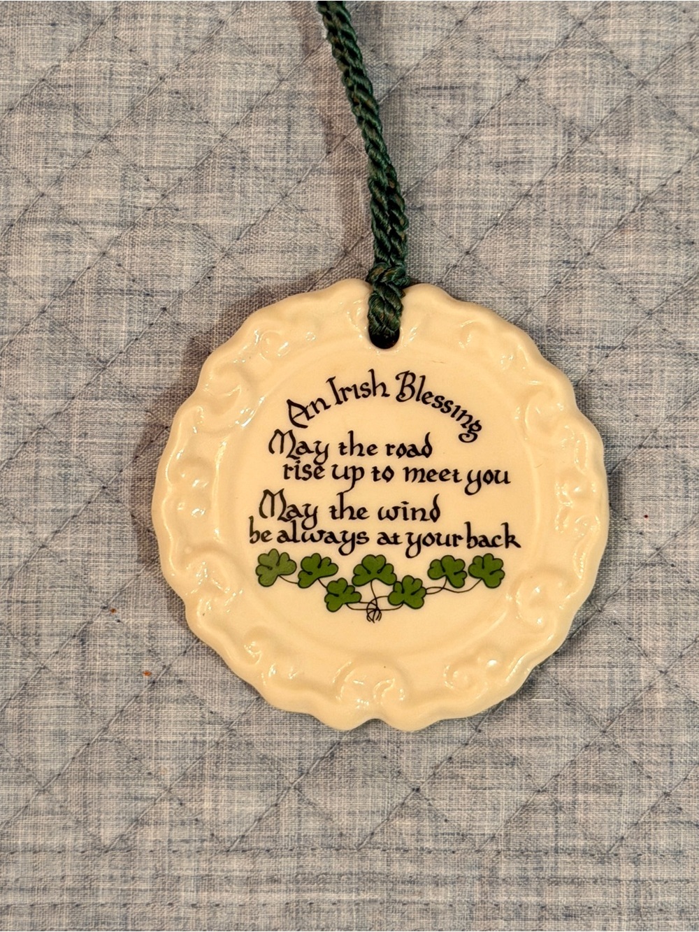 Belleek Christmas Ornament - Irish Blessing
